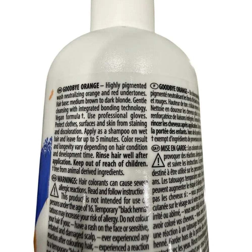 NEW Color Wow Blue Toning Foam Schwarzkopf Goodbye Orange Shampoo Brunette Hair